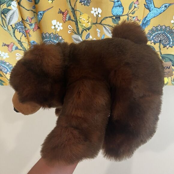 KellyToy Grizzly Bear Classic Impressions Brown Shades Soft Toy 8.5in - Picture 4 of 7
